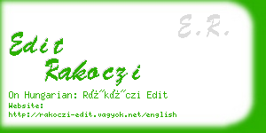 edit rakoczi business card